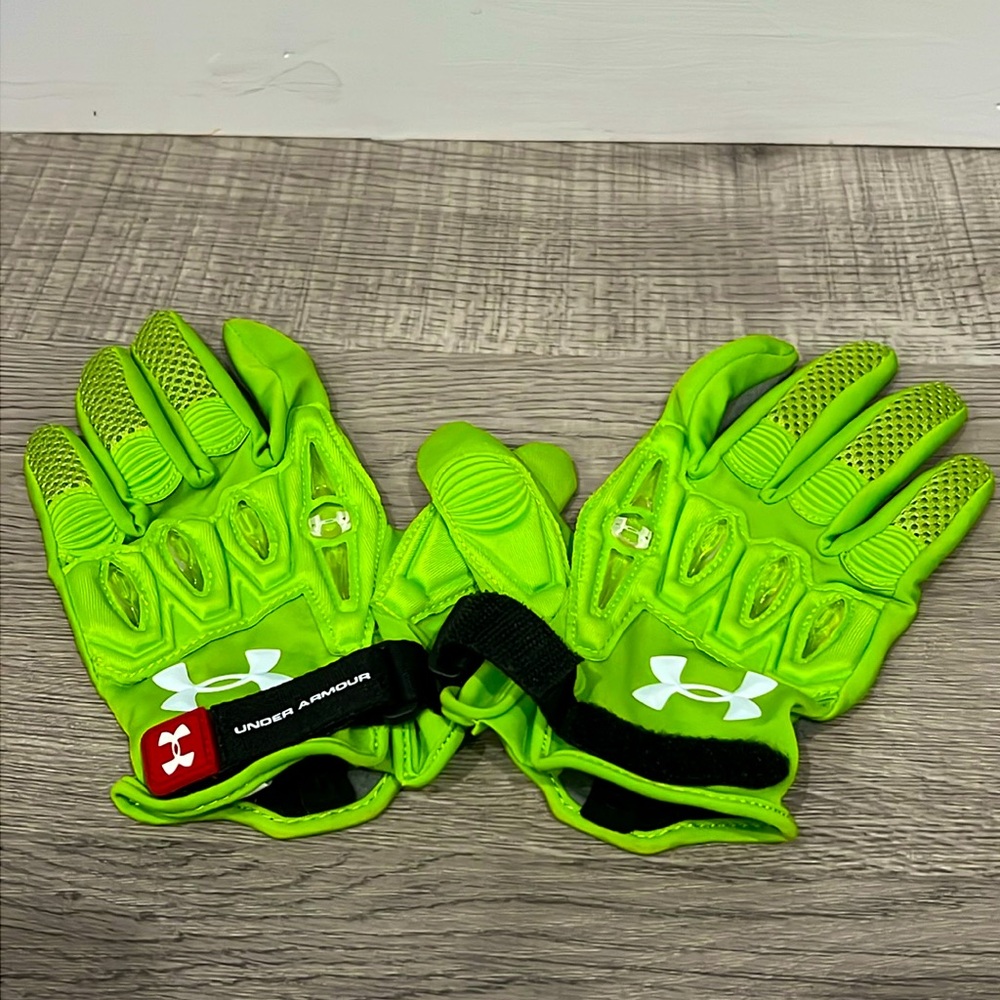 Under Armour Green Lacrosse Gloves